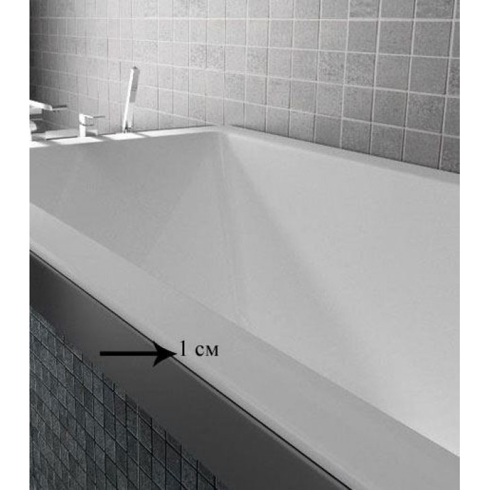 Встраиваемая акриловая ванна Riho Lugo Velvet 170х75 белая матовая (комплект)