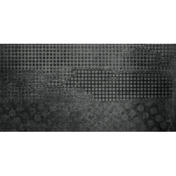 Керамогранит Гранит Стоун Оксидо Декор (Granite Stone Oxido Decor) лаппатированный CF013 LLR 600х1200 черный Idalgo