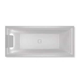 Встраиваемая акриловая ванна Riho Still Square Led 180х80 L с подсветкой подголовника и сифоном (комплект)