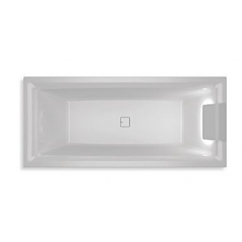 Встраиваемая акриловая ванна Riho Still Square Led 180х80 R с подсветкой подголовника и сифоном (комплект)