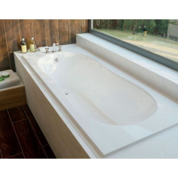 Встраиваемая ванна из искусственного камня Эстет Лаура 170х70 с возможностью изменения размера