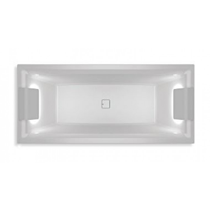 Встраиваемая акриловая ванна Riho Still Square Led 170х75 LR с подсветкой подголовников и сифоном (комплект)