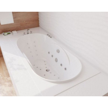 Встраиваемая ванна из искусственного камня Эстет Астра 170х80 с возможностью изменения размера (комплект)